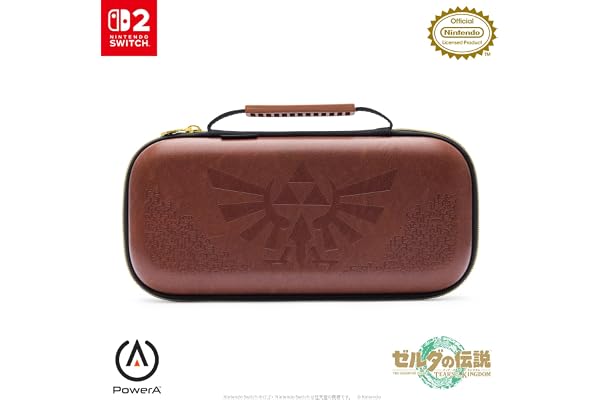 【任天堂ライセンス商品】PowerA パワーエー プロテクションケース for Nintendo Switch 2 - ゼルダの伝説 ハイラルの紋章 NSCS0574JP-01【国内正規品 2年保証】