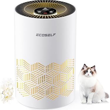 【新品未使用】脱臭効果◎ 小型空気清浄機 花粉・ペット臭も徹底除去✨静音モデル Amazon.co.jp: ZXhome 空気清浄機 「360°全方向吸収＆リモコン