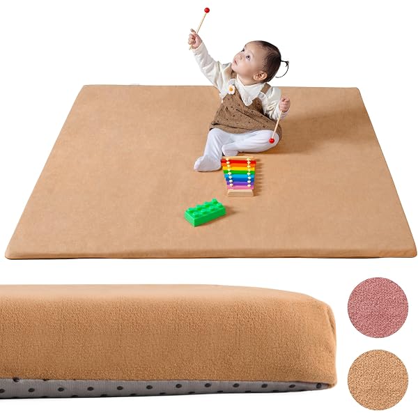 thumbnail image 2 of NapCure Cloud Baby Play Mat 50x50 Inch - Non-Slip Machine Washable Toddler Area Rug 2 of 9