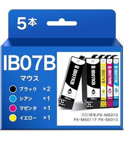 Amazon.co.jp: EPSON用 エプソン用 IB07 マウス 互換インク