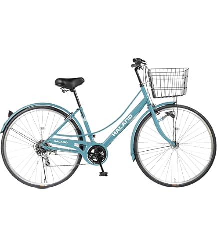 カゴ付き6段変速自転車　シティサイクル　27インチ オートLEDライト　福岡 Amazon | ルーバン （LEUVEN） 27インチ ホワイト シマノ6段変速