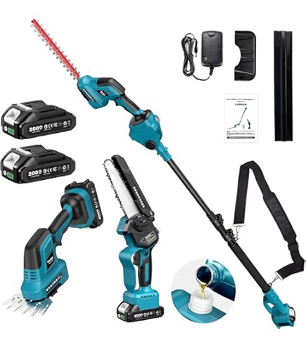 Amazon | 【2025新型】Elikliv ポールヘッジトリマー 高枝切り電動