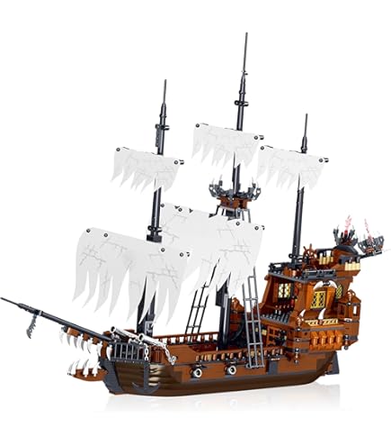 Amazon.co.jp: 海賊船ビルディングブロック3423個MOCブラック