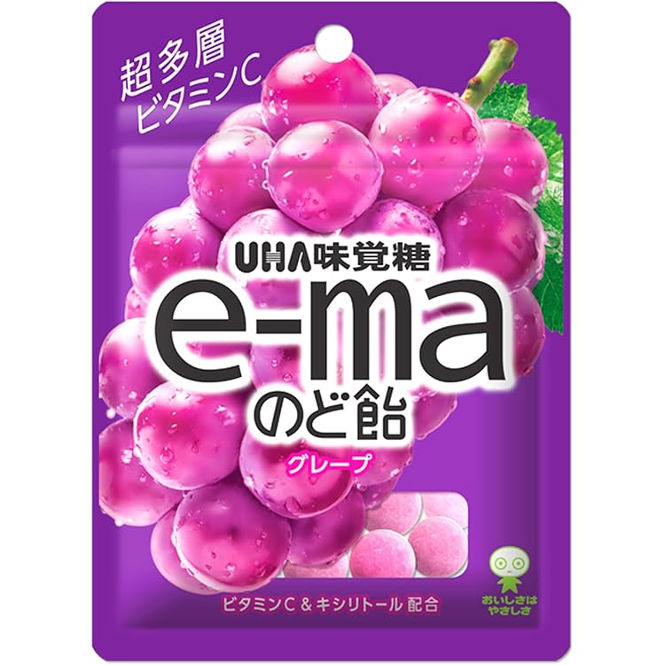 Amazon.co.jp: 味覚糖 e-maのど飴袋 カラフルフルーツチェンジ 50g