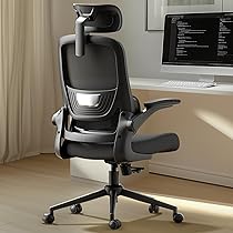 Amazon.co.jp: Hbada P1 オフィス用 360度回転 座面昇降 跳ね上げ式