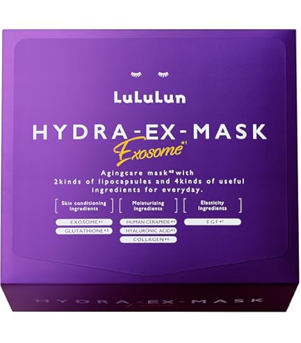 Lululun HYDRA-EX-MASK Exosome 28枚入り×4箱 Amazon.co.jp: Lululun HydraEX Exosome, Face Mask, Large Capacity