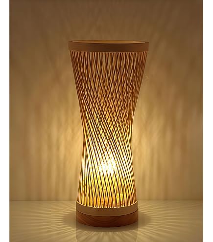 Amazon.co.jp : AOPIPI LED竹編み和風フロアランプ、竹製、LED電球付き