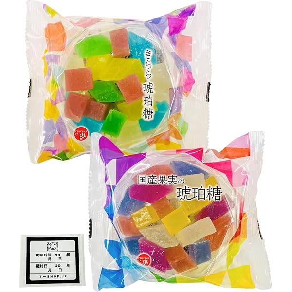 Amazon.co.jp: 津山屋製菓 きらら琥珀糖 100g×4個 : 食品・飲料