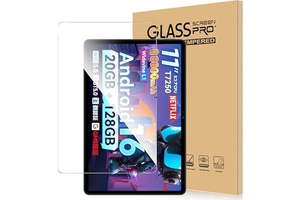 For SVITOO P11 フィルム 強化ガラス 高感度タッチ 高透過率 硬度9H 指紋防止 Greerass 気泡防止 撥水撥油 耐衝撃 貼り付け簡単 液晶保護 超薄飛散防止 タブレット 保護フィルム