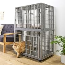 Amazon.co.jp: アイリスオーヤマ プラケージ 猫 ケージ 2段 ライト