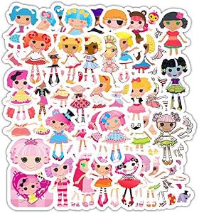 Amazon Co Jp ララループシー We Re Lalaloopsy アメリカアニメ 女の子 ぬいぐるみ かわいい ロリ イラスト 天使 人気キャラクター ステッカー50枚 おもちゃ