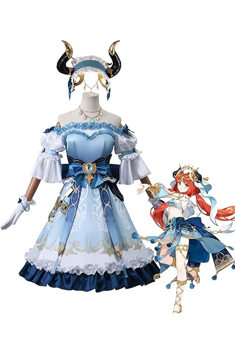 Amazon.co.jp: [HUNIY] 原神 ニィロウ 妮露 コスプレ衣装 豪華版 フル 