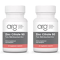 Amazon | 亜鉛 50mg (Zinc Citrate 50 Mg 60 Vegetarian Caps #70290