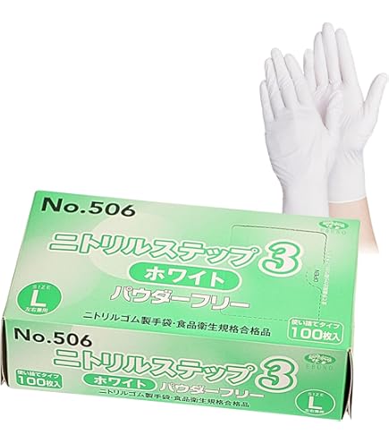Amazon.co.jp: [ミドリ安全] ニトリルディスポ手袋 ベルテ715 粉なし S
