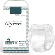 Amazon | リラパンツ 超うす型 大人用おむつ 軽度失禁者 長時間パンツ
