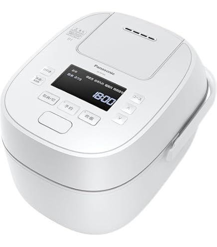 Amazon | パナソニック 炊飯器 1升 圧力IH式 Wおどり炊き ホワイト SR 