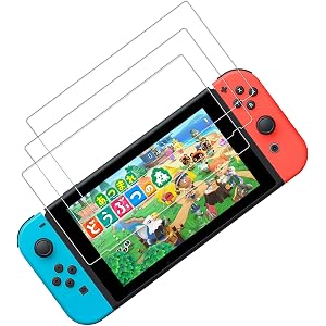 3枚入り Nintendo Switch用 保護 ガラスフィルム 任天堂ニンテンドー スイッチ ブルーライトカット 日本…