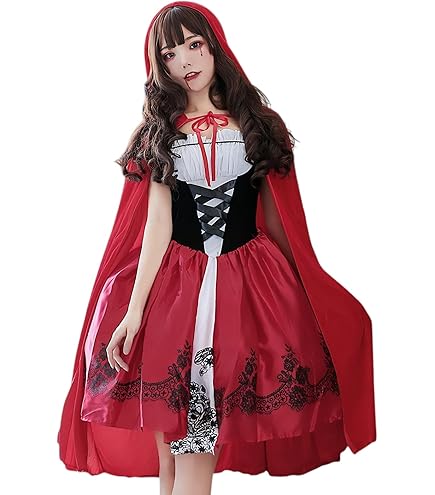 Amazon.co.jp: OSC赤ずきん コスプレ 大きいサイズ Halloween 大人