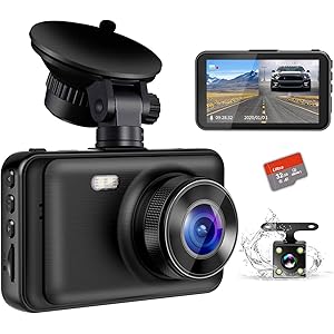 【2020最新版・超暗視型ドラレコ】 ドライブレコーダー 前後カメラ Sony IMX294センサー 32GB SDカード付き 170度広角 360度回転 駐車監視 常時録画 暗視機能 動体検知 上書き録画 G-sensor HDR/WDR技術 ドラレコ LED信号機対策 日本語説明書付き