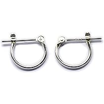 Amazon.co.jp: プラチナ900 パイプフープピアス 幅1mm 直径10mm