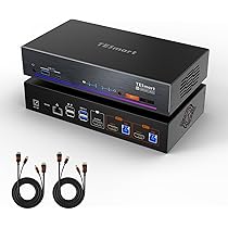 Amazon.co.jp: TESmart 8K@60Hz HDMI KVMスイッチ 2モニター1PC