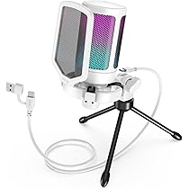 Amazon.co.jp: FIFINE USB コンデンサーマイク RGBライティング