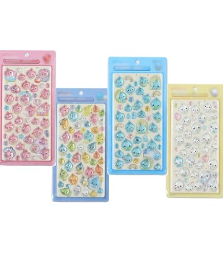 Amazon | [Farstyle] 6枚セット シール ぷくぷく レリーフシールセット