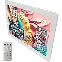 Amazon | Broadwatch モニター LCD デジタルフォトフレーム 縦型 15.5