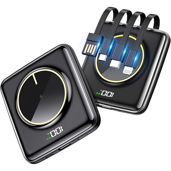 Amazon | 【MFi認証・超軽量・4本ケーブル内蔵】 モバイルバッテリー  