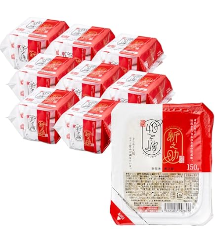 Amazon.co.jp: 新潟ケンベイ 新潟県産新之助ごはん 150g×3×8入 パック