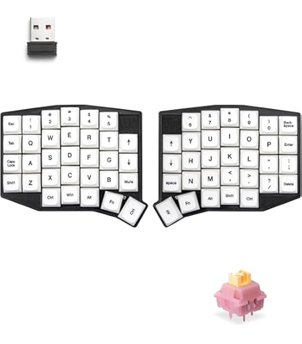 Amazon | M MAKETHEONE エルゴノミックメカニカルキーボード X-Bows