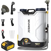Amazon.co.jp: JESIMAIK 電動噴霧器 18L 充電式 4.0Ahバッテリー 自動