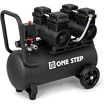 Amazon | 【静音、オイルレス、次世代コンプレッサー。】 ONE STEP