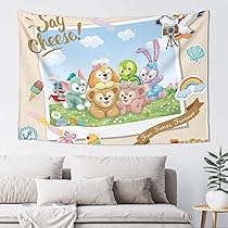 らいおんくま★カラーの花 タペストリー　壁掛け装飾 Amazon.co.jp: [LJKI] タペストリー ハロウィン 飾り カラー