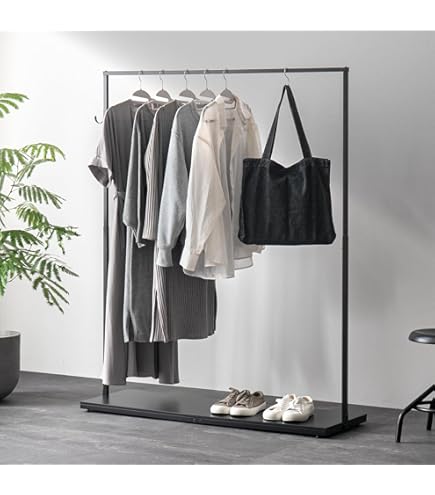 Amazon.co.jp: W STANDARD インダストリアル アイアンハンガーラック