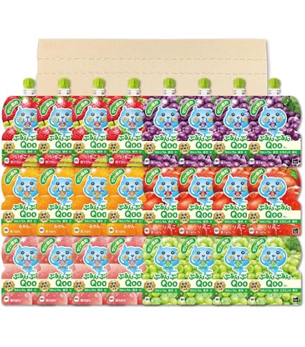 Amazon.co.jp: ミニッツメイド ぷるんぷるんQoo 全6種 各3個 計18個