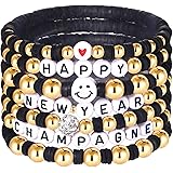 XOCARTIGE Beaded Stretch Bracelets for Women Colorful Clay Fruit Happy Face Bead Bracelet Rainbow Heishi Bracelet Set Stackab
