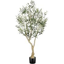 Amazon｜LYERSE フェイクオリーブの木 150cm 大樹冠タイプ 観葉樹