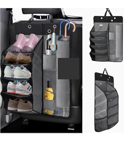 Amazon.co.jp: 車用マルチシューズラック&傘入れ 車中泊用品 5段 