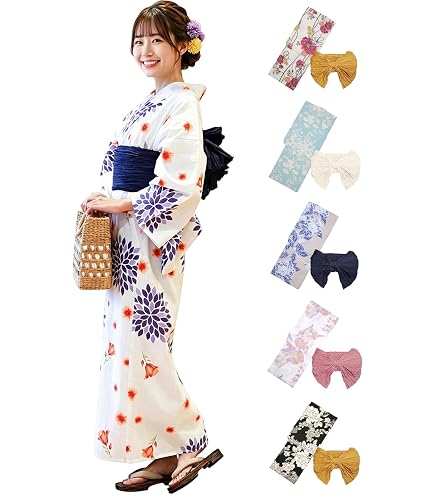 Amazon.co.jp: ノー皺加工最高級クールパス高級月雲のモダン紺浴衣二部