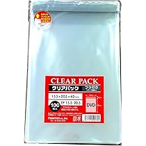 Amazon.co.jp: カクケイ OPP袋 クリアパック フタ付 テープ付 30μ 100