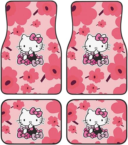 Amazon | 車用フロアマット ハローキティ ピンクのヒョウ柄