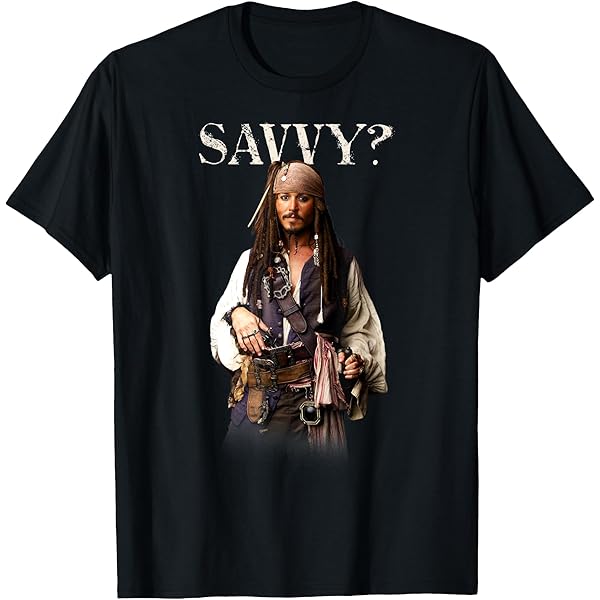Pirates of The Caribbean ジャック スパロウ Tシャツ★ Jack Sparrow Shirt | Vintage Jack Sparrow Shirt | Captain