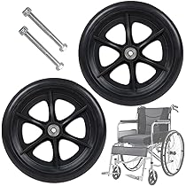 中古】車椅子 キャスターホイールSET・WCR5・100mm(ゴム:新品) 中古