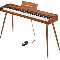 Amazon | KIMFBAY 電子ピアノ 88鍵盤 木製 電子 ピアノ 88鍵 Digital