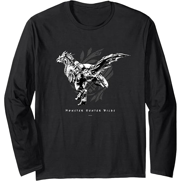 Amazon | モンスターハンターワイルズ シンボル 長袖Tシャツ | T