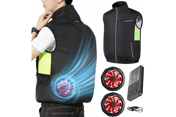 Noraui 2026 Storm Fan & 40,800 mAh Large Capacity Battery, Air Conditioning Work Clothes, Battery Fan Set with Fan, Vest, Wor