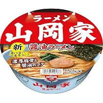 Amazon.co.jp: 日清食品 ラーメン山岡家 醤油ラーメン 118g ×12個