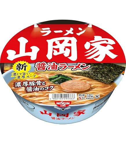 Amazon.co.jp: 日清食品 ラーメン山岡家 醤油ラーメン [濃厚豚骨スープ