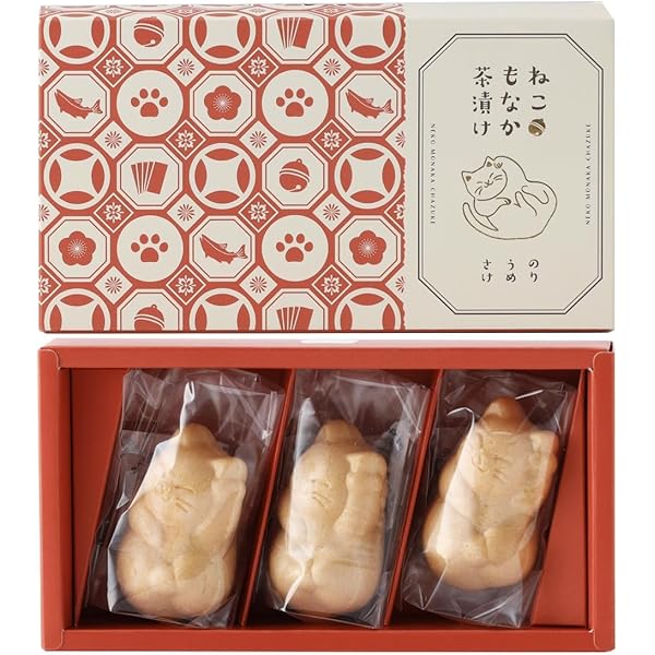 Amazon.co.jp: ねこもなか茶漬け 24.9g(さけ茶漬け 8.3g×1、うめ茶漬け